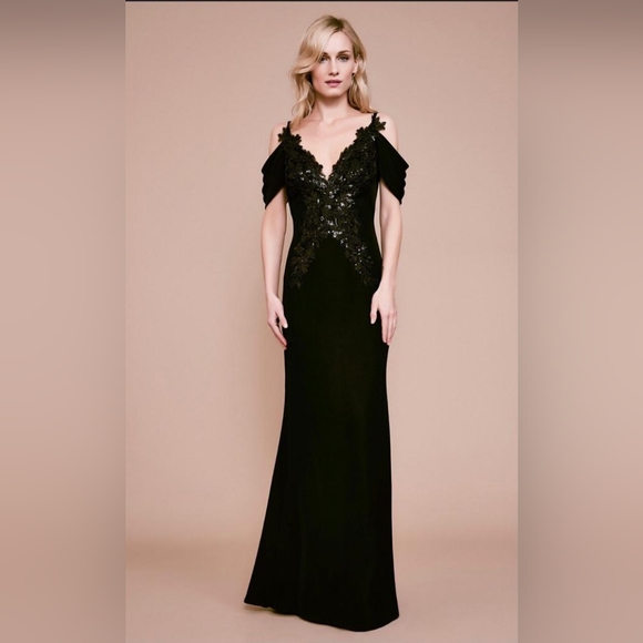 Tadashi Shoji Black Gown - Picture 3 of 5